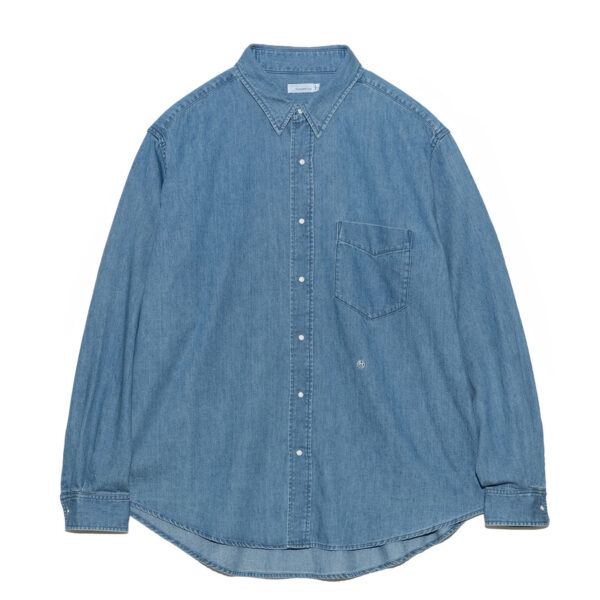 Nanamica Regular Collar Light Denim Shirt