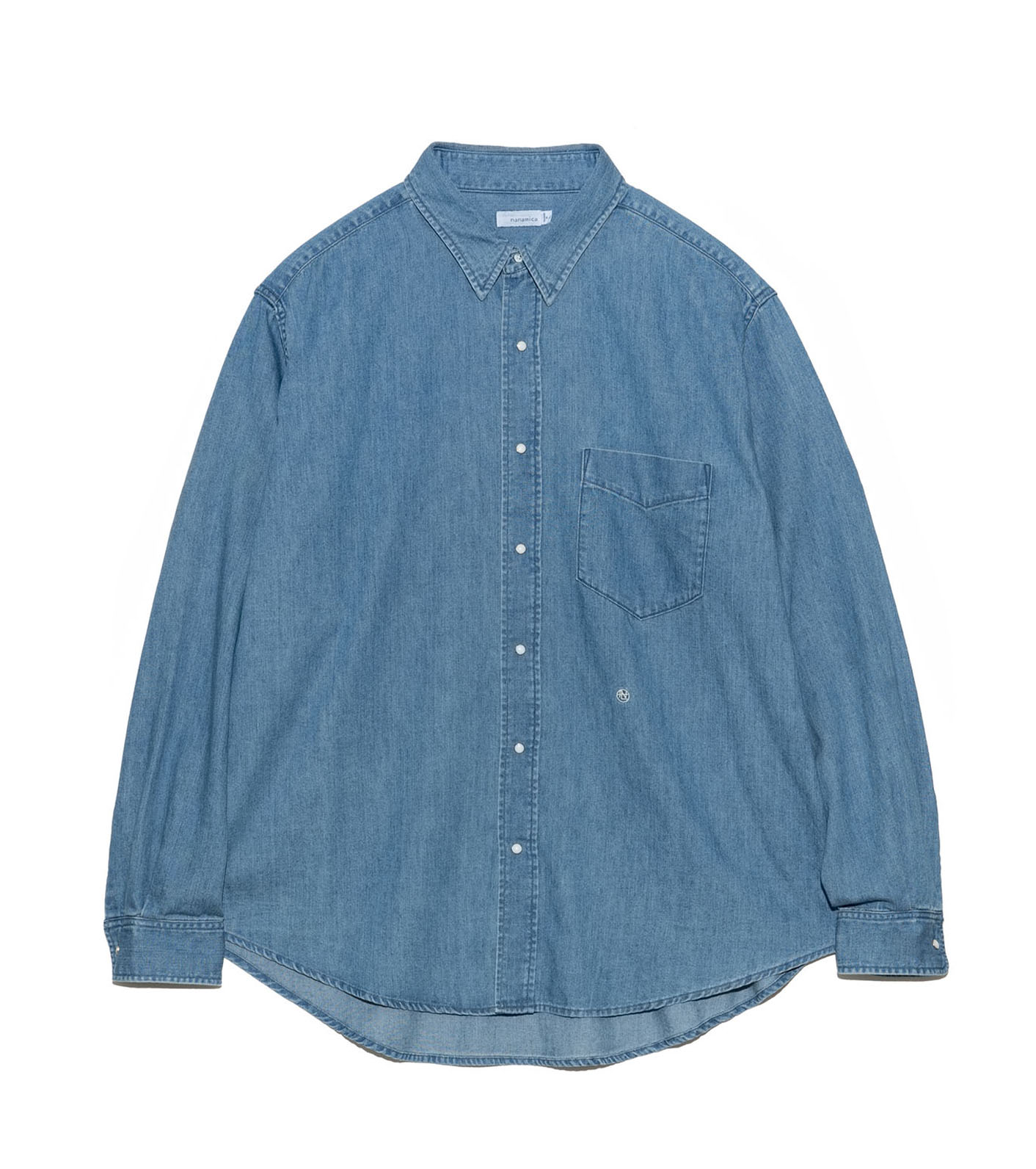 Nanamica Regular Collar Light Denim Shirt Nanamica Regular Collar Light Denim Shirt