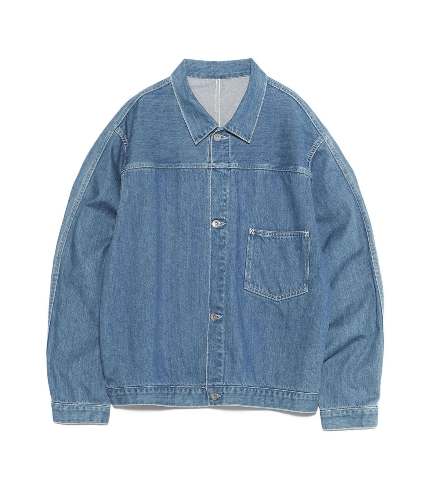 Nanamica Short Denim Jacket Light Indigo Nanamica Short Denim Jacket Light Indigo